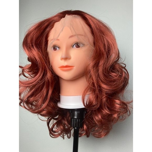 Short Bob Ginger Lace Front Wig - Picture 1 of 9